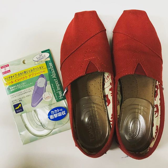 ペタンコ靴もヒールインパクトアブゾーバーで快適歩行！#靴磨き女子部#オノシャルD#shoe活2017 #ヒールインパクトアブゾーバー#インソール