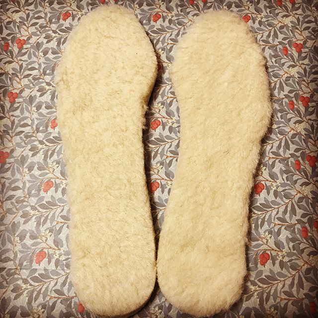 大寒波にマストなアイテム️ウールテックボアで足元ぬくぬくです。#靴磨き女子部#オノシャルd #インソール#ウール#wool
